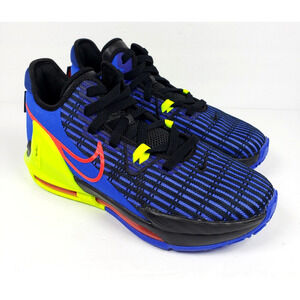 Nike Lebron Witness 6 Youth Sz 6Y Womens Sz 7.5 Volt Racer Blue Sneaker Shoes